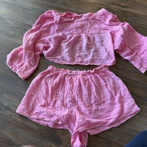 Free People Elora Pink Set